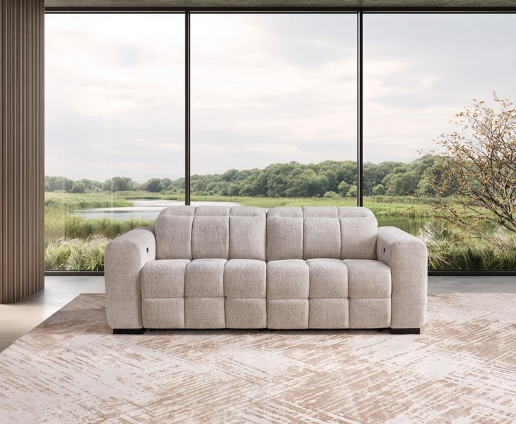 Loungea Nordby 3-istuttava mekanismisohva monique linen vaalea beige