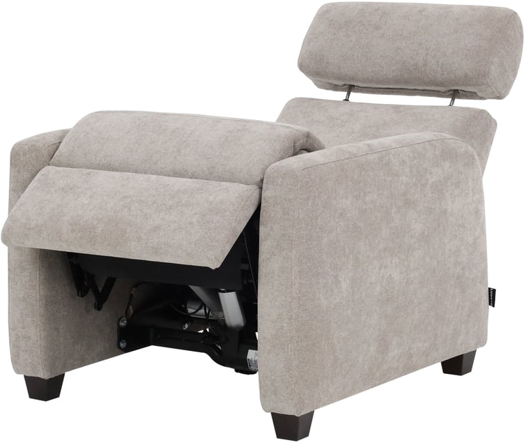 Zero Ergo Motor recliner-lepotuoli, Cloud 09 ruskea / wenge jalka