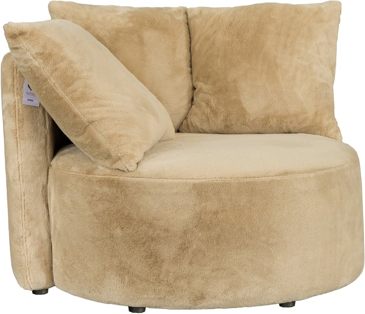 Kelzo divaani, beige karvaverhoilu