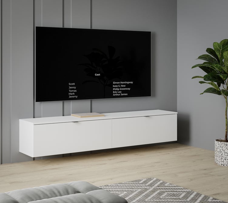 Kiira tv-taso, iso, valkoinen
