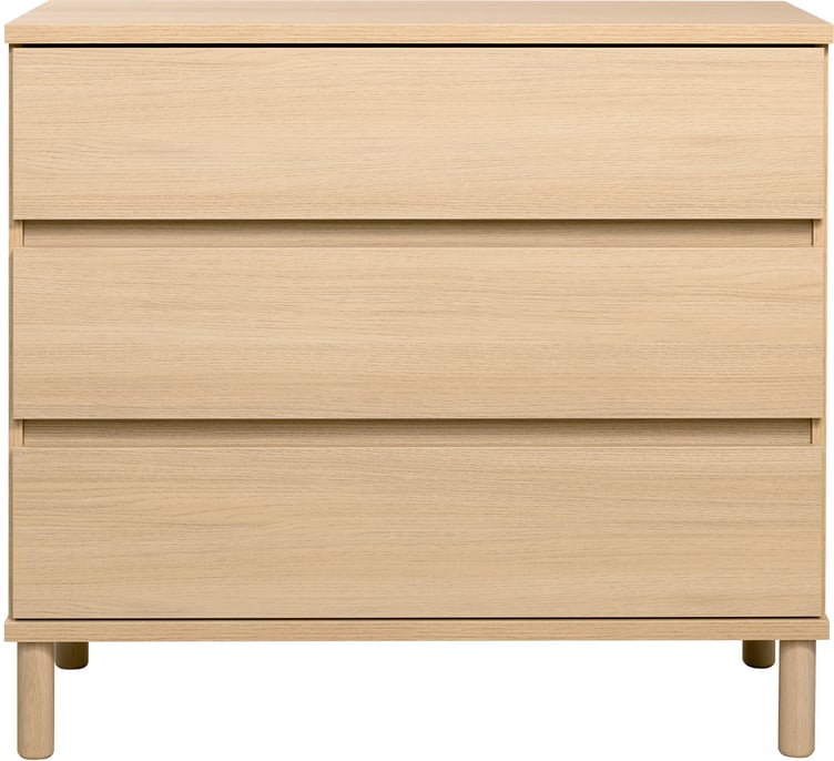 Sata lipasto nro 15. 92cm 3-ltk vaalea tammi, pyöreä jalka
