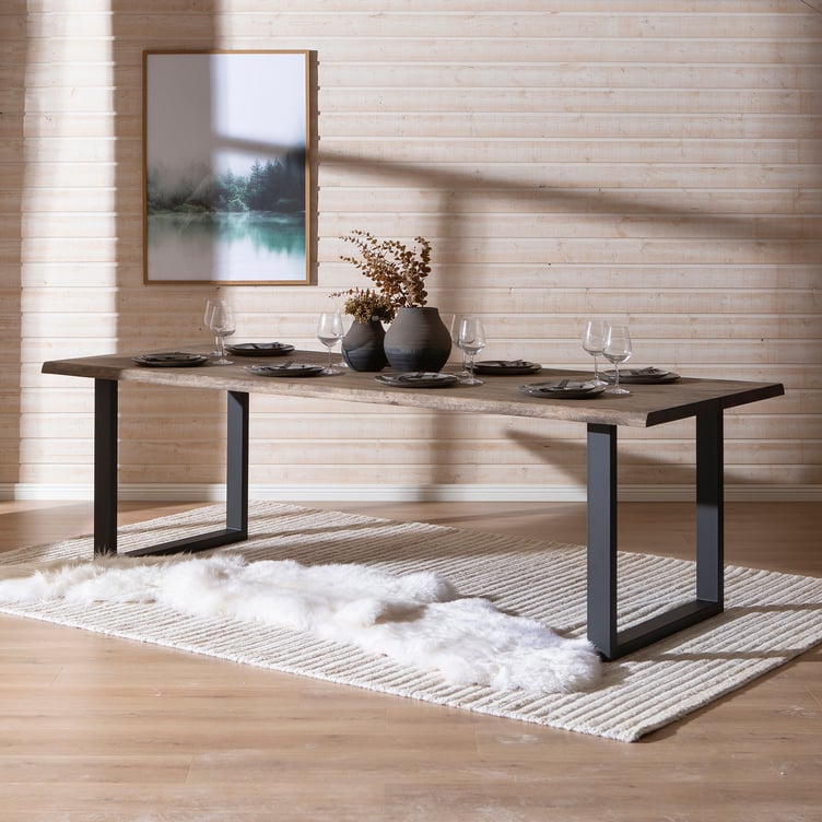 Estelle lankkupöytä 240x95 smoked tammi, U-jalalla