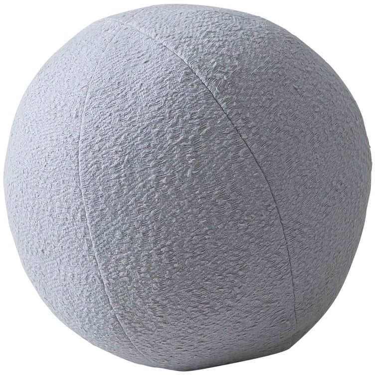 Pallo koristetyyny pyöreä, harmaa, 25cm
