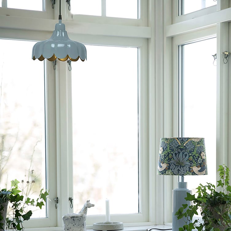PR Home Wells katto-/ikkunavalaisin denim/kulta 24cm