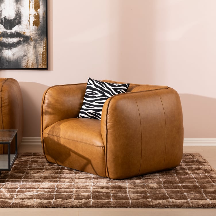 Novelli 1-istuttava lepotuoli nahka wax brown