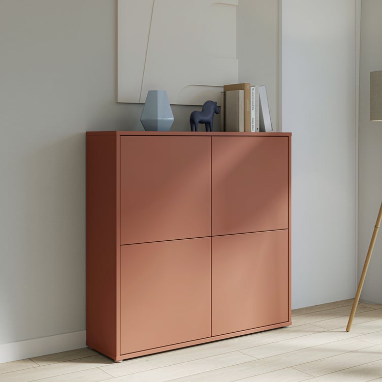 Kajo kaappi 4-ovinen terracotta