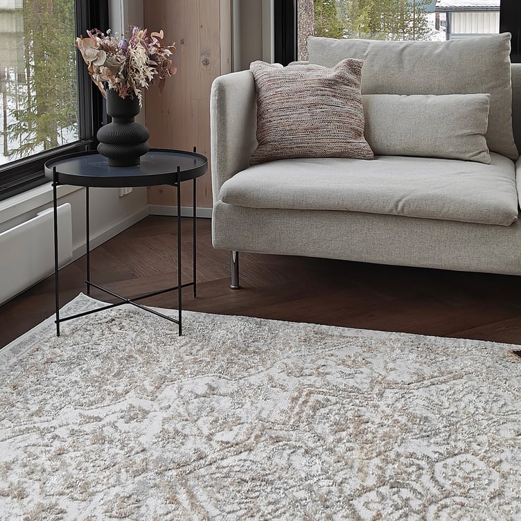 Luna matto 200x280 cm valkoinen-beige