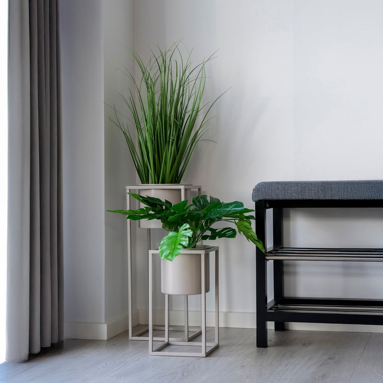 House Nordic Marla kukkateline setti 2kpl greige teräs