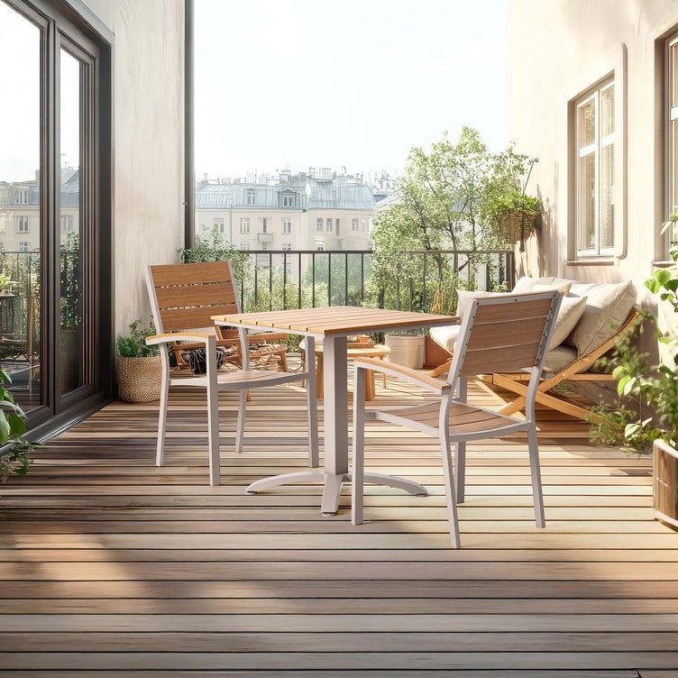 Albury ruokailuryhmä 70x70 kahdelle