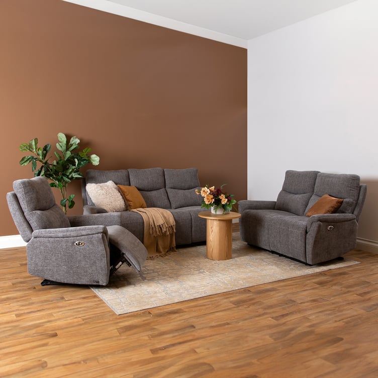 Loungea Padova sohvaryhmä 3+2+1, harmaa kangasverhoilu