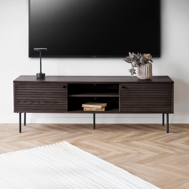House Nordic Kyoto tv-taso 150x40, smoked tammiviilu / mustat jalat