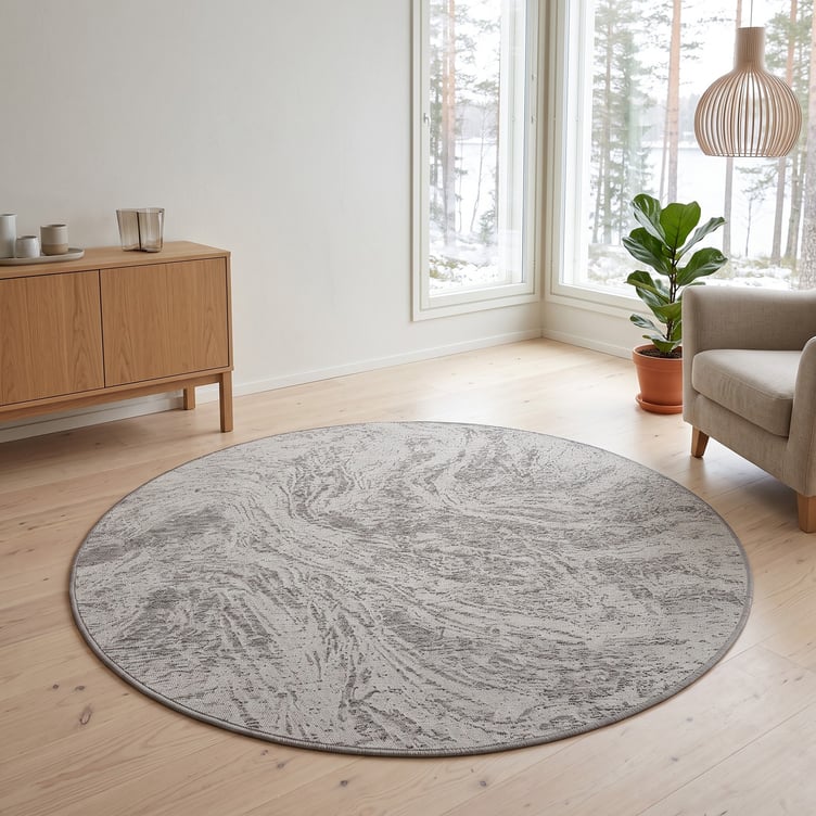 Rime matto beige pyöreä 200cm