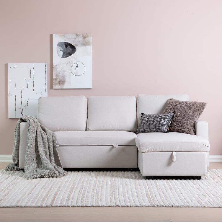 Stanley vuodedivaanisohva, beige (vaihdettava kätisyys)