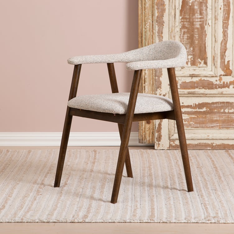 Nicola ruokatuoli, smoked tammi / beige kangas