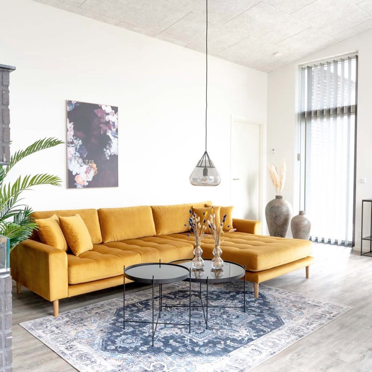 House Nordic Lido divaanisohva oikea, keltainen