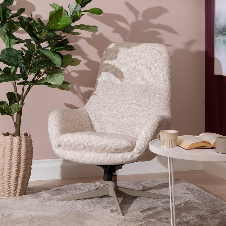 Blow tv-tuoli, beige kangas / latte jalka