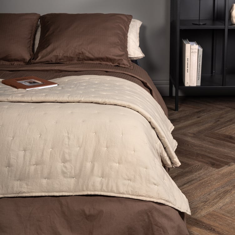 Venture home sally päiväpeitto 260x260, beige (15985-402)