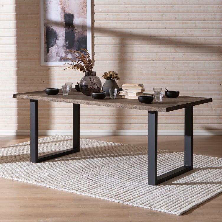 Estelle lankkupöytä 190x95 smoked tammi, U-jalalla