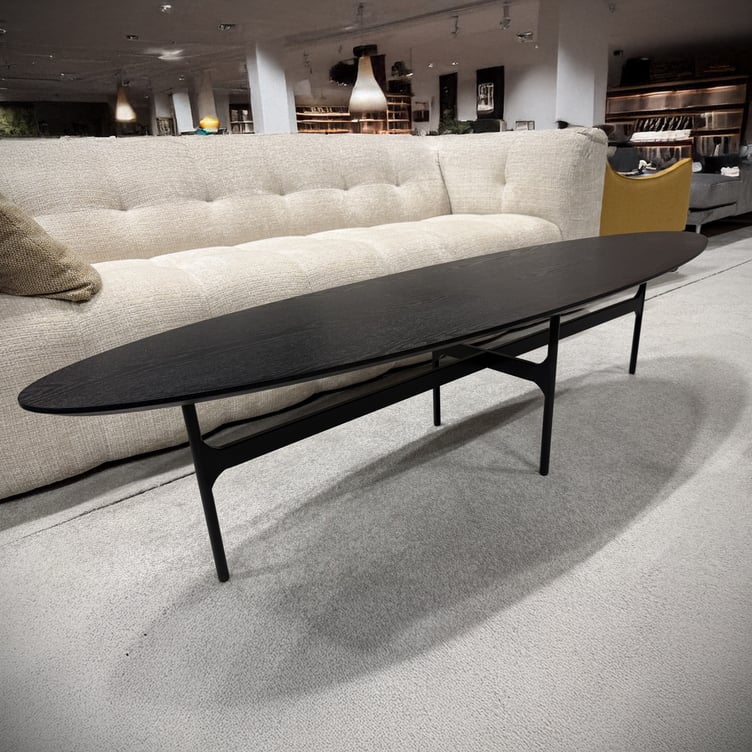 Colton Sohvapöytä ovaali 180x50 Musta Saarni