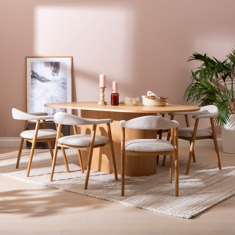 Rotondo & Nicola ruokailuryhmä ovaali 200x110cm kuudelle, tammi