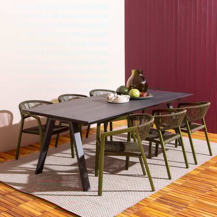 Messina & Elegance ruokailuryhmä 220x100 kuudelle