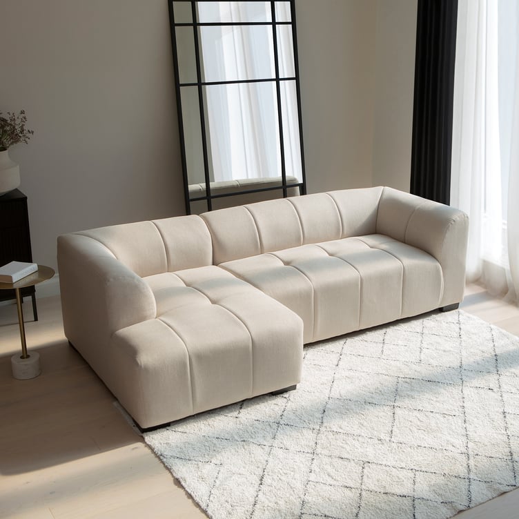 Janice 3-ist. divaanisohva (vasen) beige
