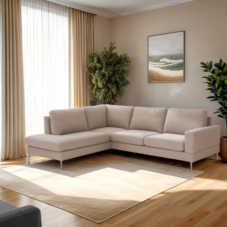 Capri avokulmasohva vasen, Oasis 02-kankaalla