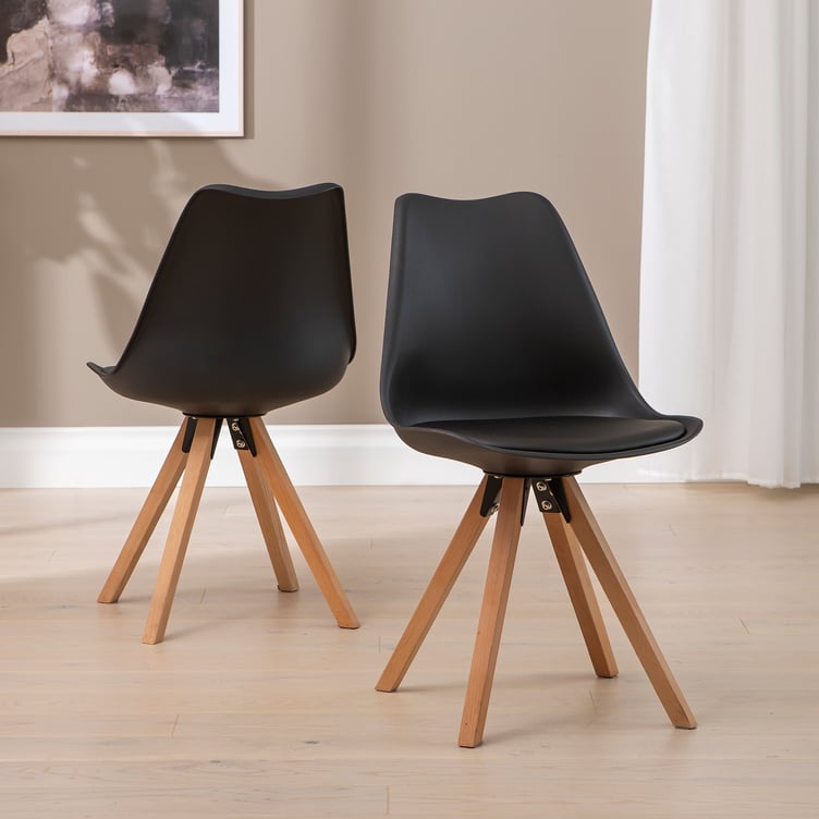 Concept Oak ruokatuoli musta