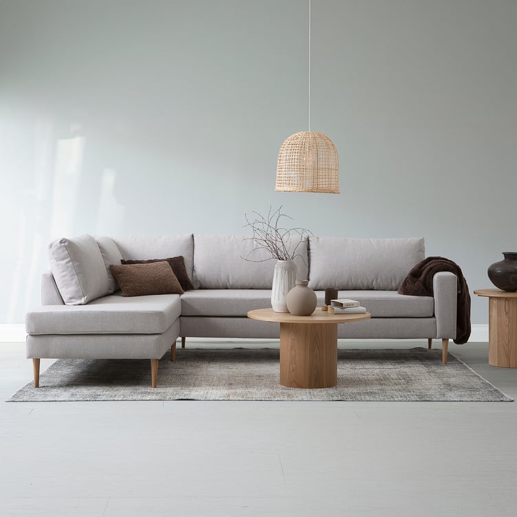 Blink avokulmasohva vasen beige, tammijalka