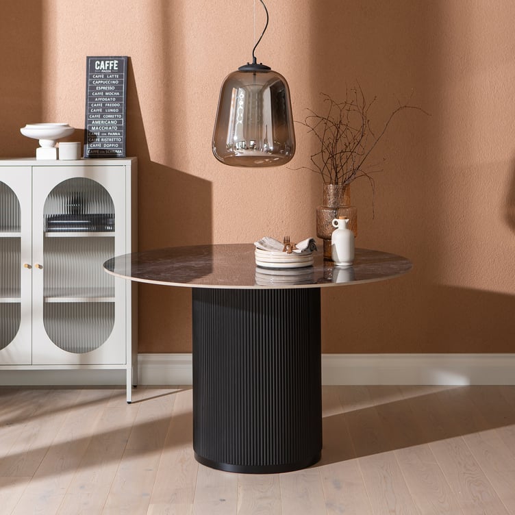 North Collection Kalida ruokapöytä pyöreä 120cm musta