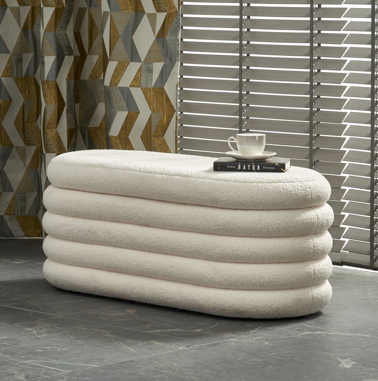 Vaahto säilytysrahi, luonnonvalkoinen