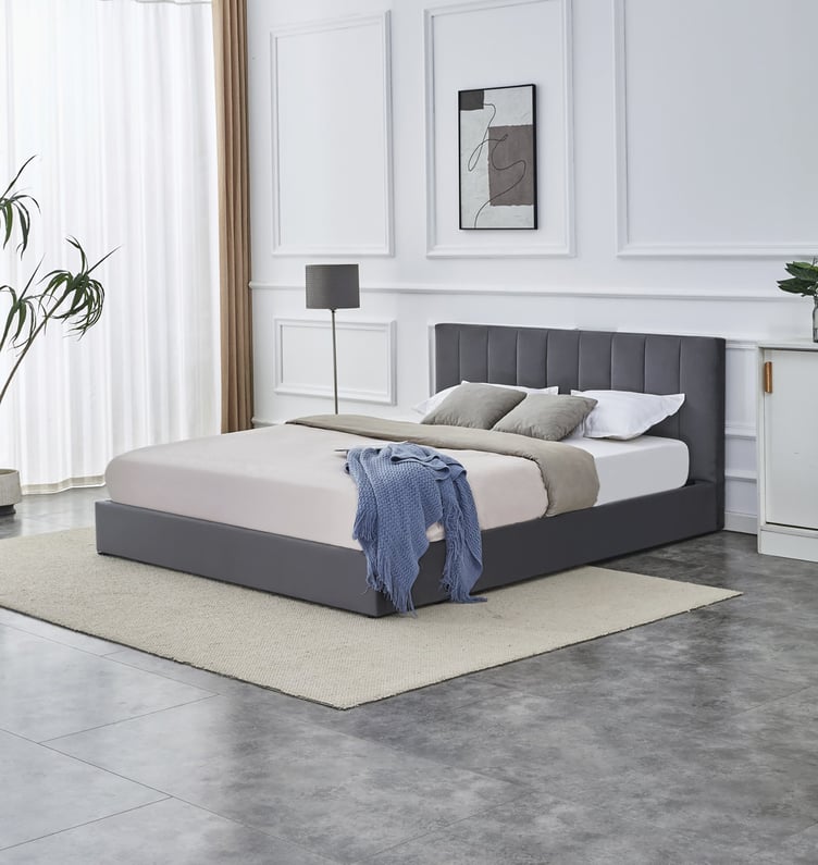 Katarina sängynrunko 160x200 säilytystilalla, harmaa