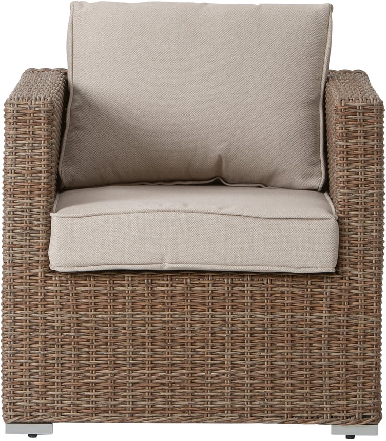 Mode nojatuoli natural runko / beige pehmuste