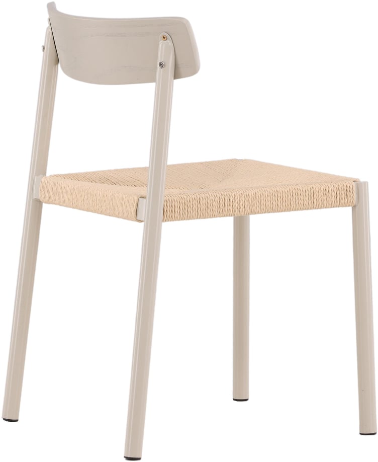 Malmön ruokapöydän tuoli greige runko / beige nyöri