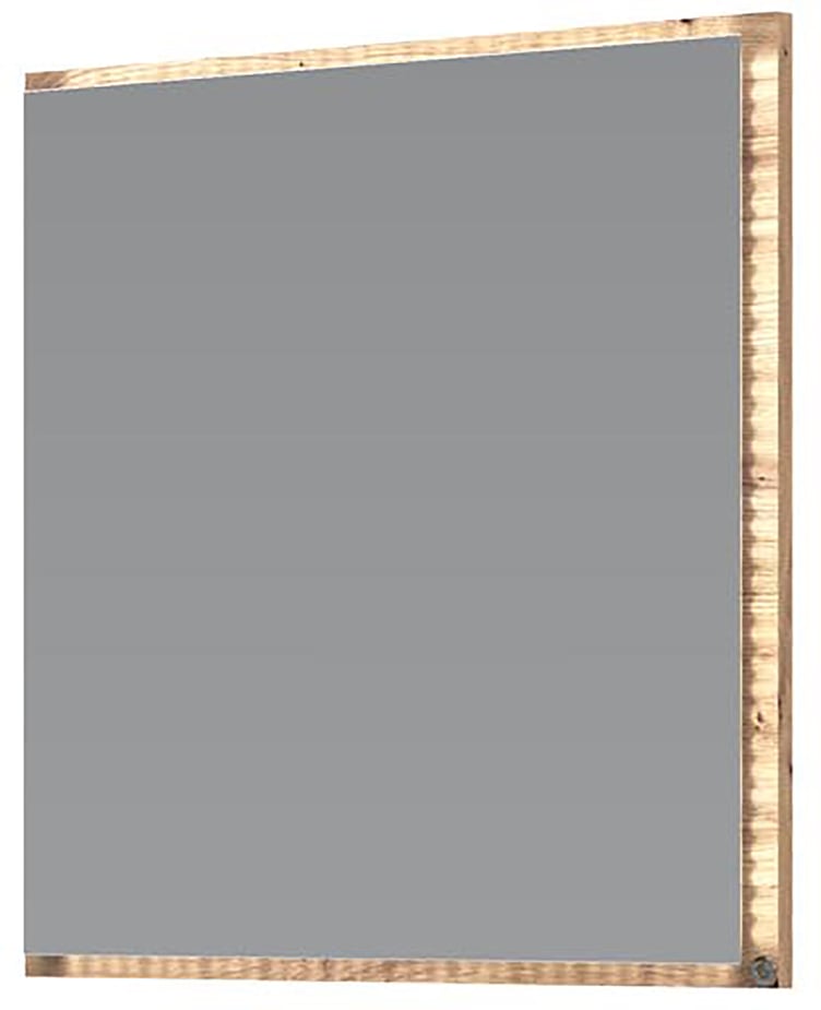 Kupla peili 60cm led-valolla, artisan tammi