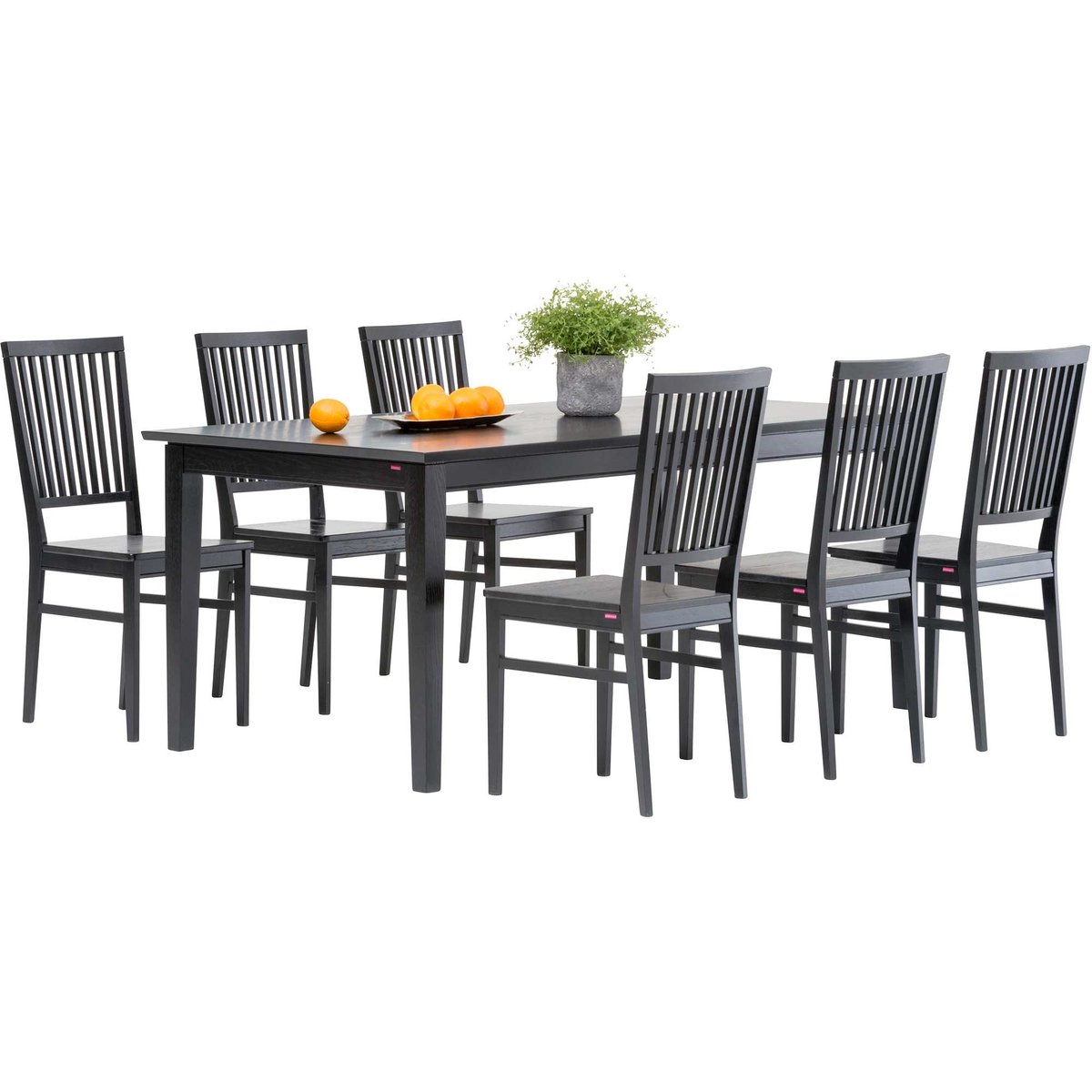 Kartano & Kartano ruokailuryhmä 95x180 kuudelle musta