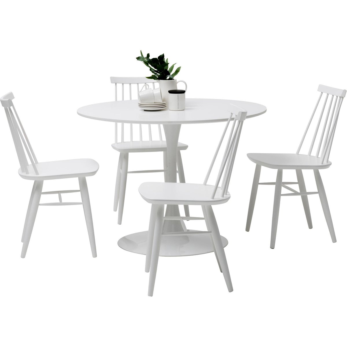 Apollo & Reino ruokailuryhmä 100cm neljälle valkoinen