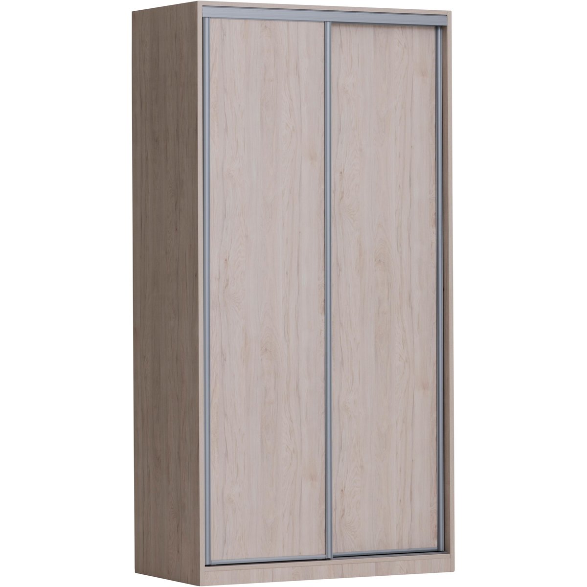 Doorit liukuovikomero 2 x 60 cm levyovi 236x120x62, tammi