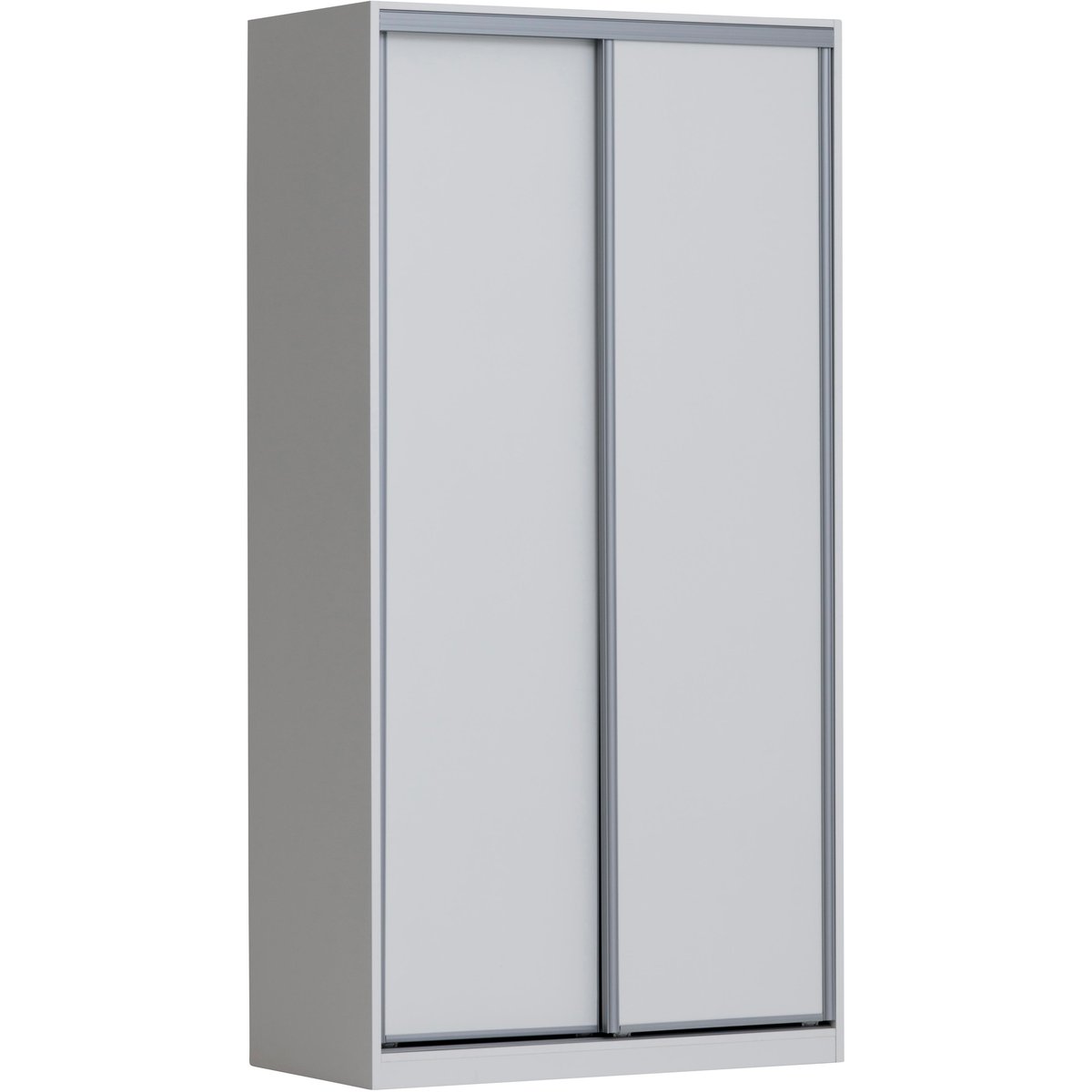 Doorit liukuovikomero 2 x 60 cm levyovi 236x120x45, valkoinen