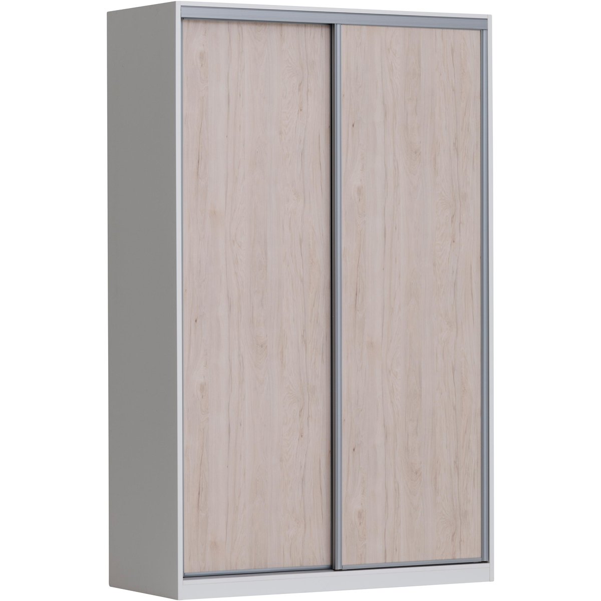 Doorit liukuovikomero + 2 x 74 cm levyovi 236x150x62, valkoinen