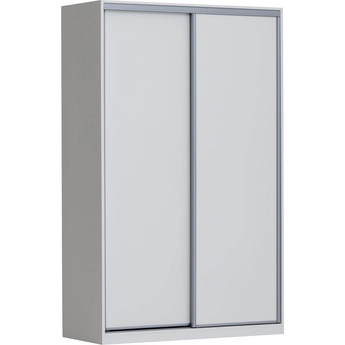 Doorit liukuovikomero 2 x 74 cm levyovi 236x150x45, valkoinen