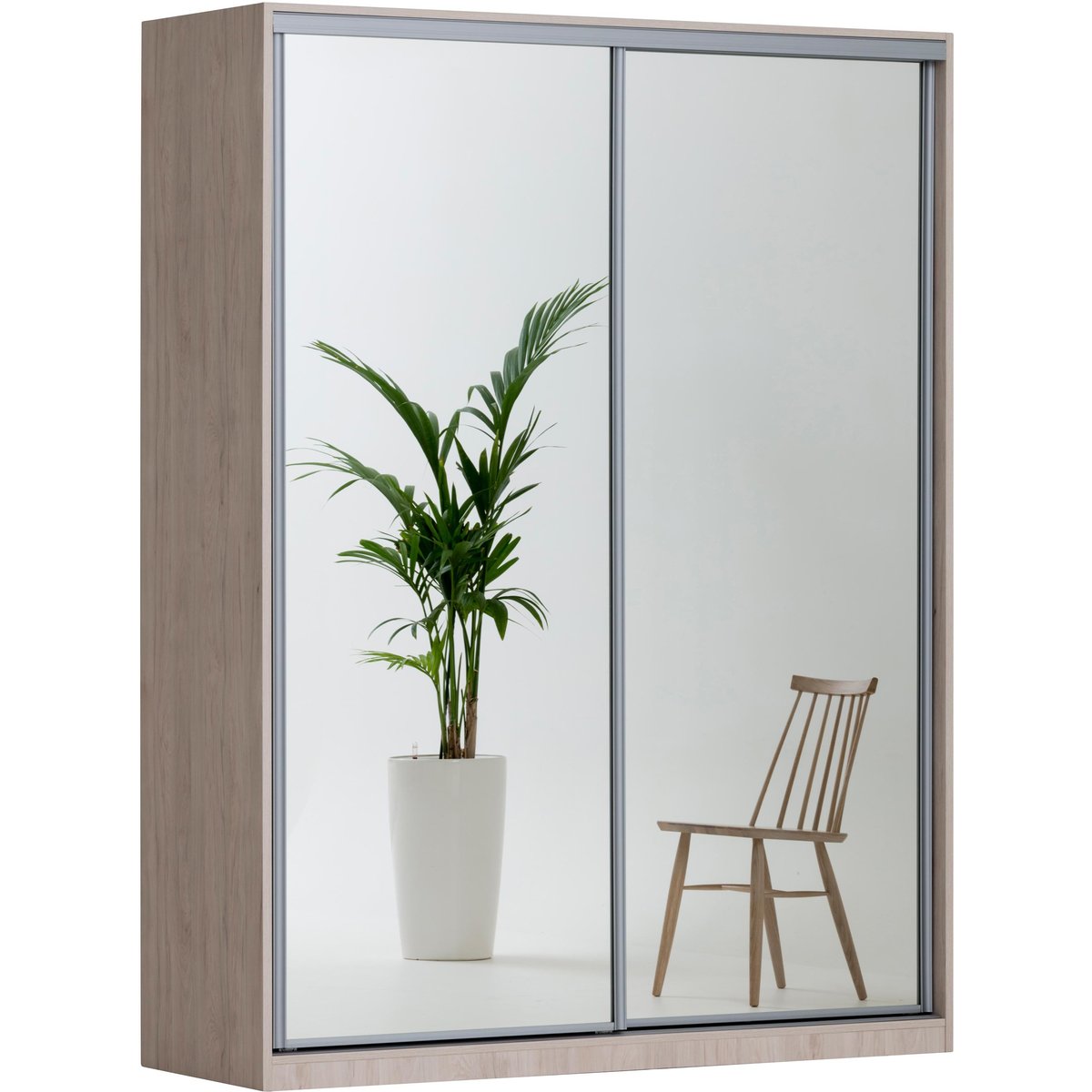 Doorit liukuovikomero + 2 x 88 cm levyovi 236x180x62, tammi