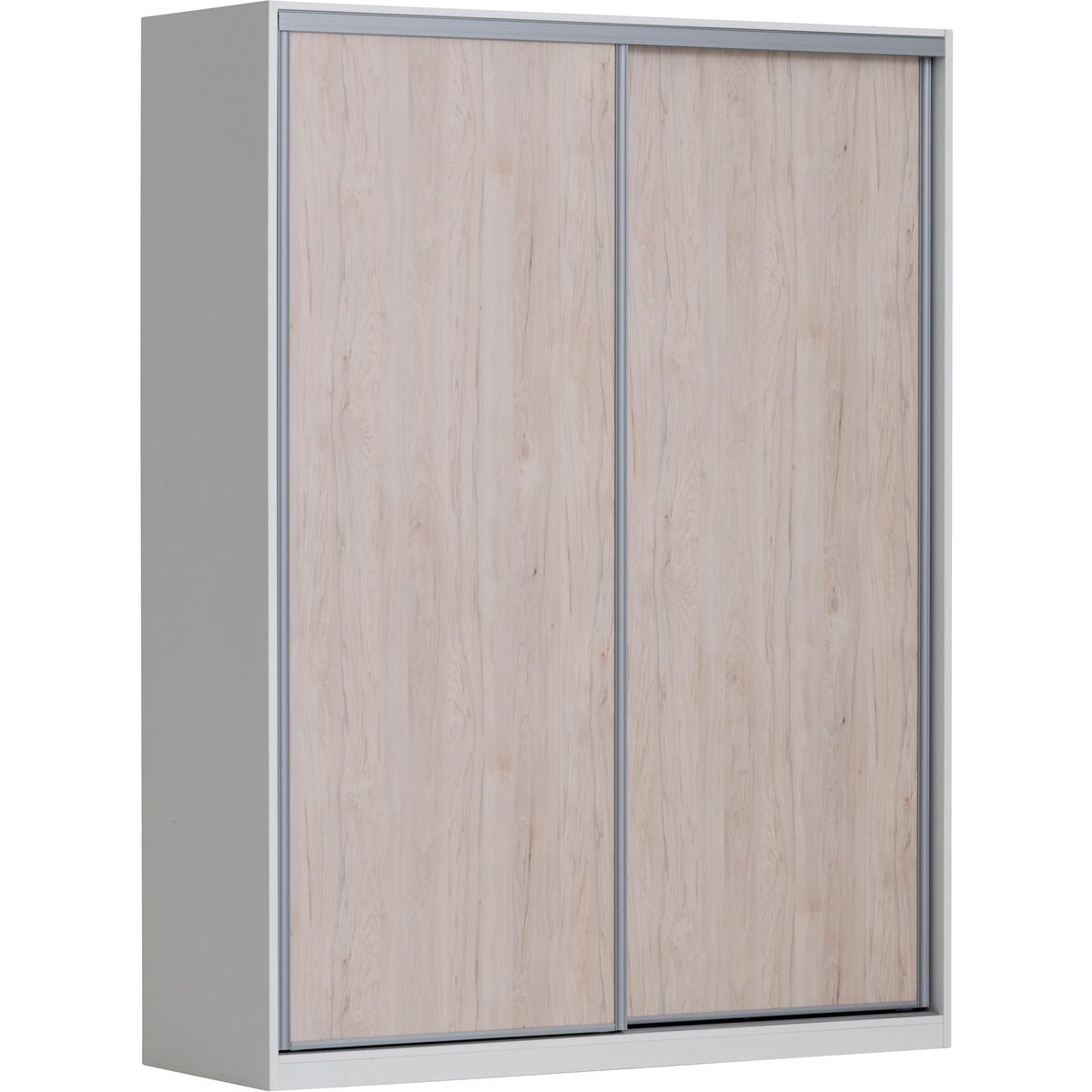Doorit liukuovikomero + 2 x 88 cm levyovi 236x180x62, valkoinen