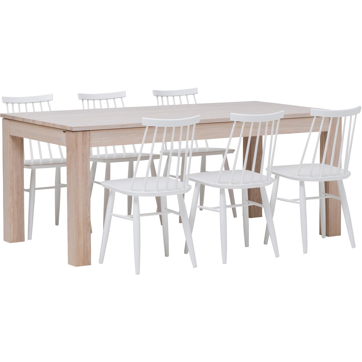 Aurora & Reino ruokailuryhmä 95x180 kuudelle nordic tammi