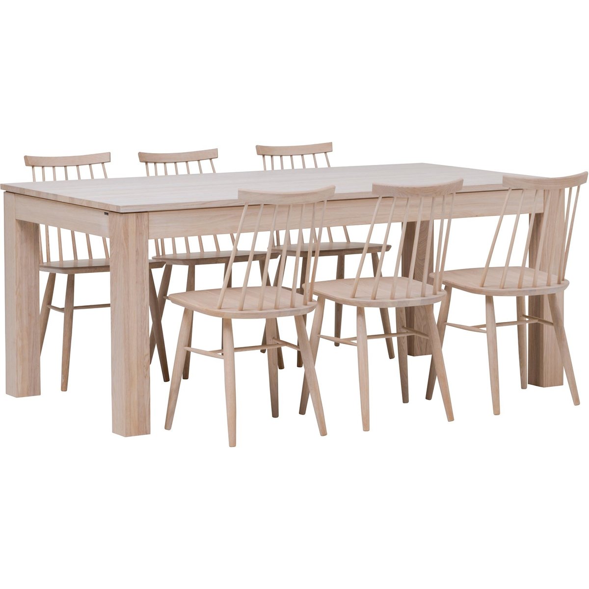 Aurora & Reino ruokailuryhmä 95x180 kuudelle nordic tammi