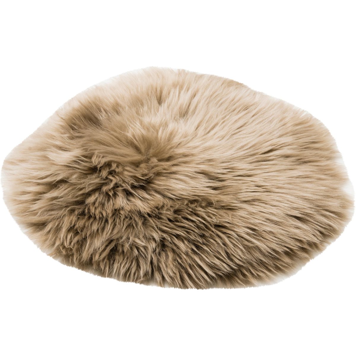 Lampaantalja pyöreä 33cm istuin, vaaleanruskea