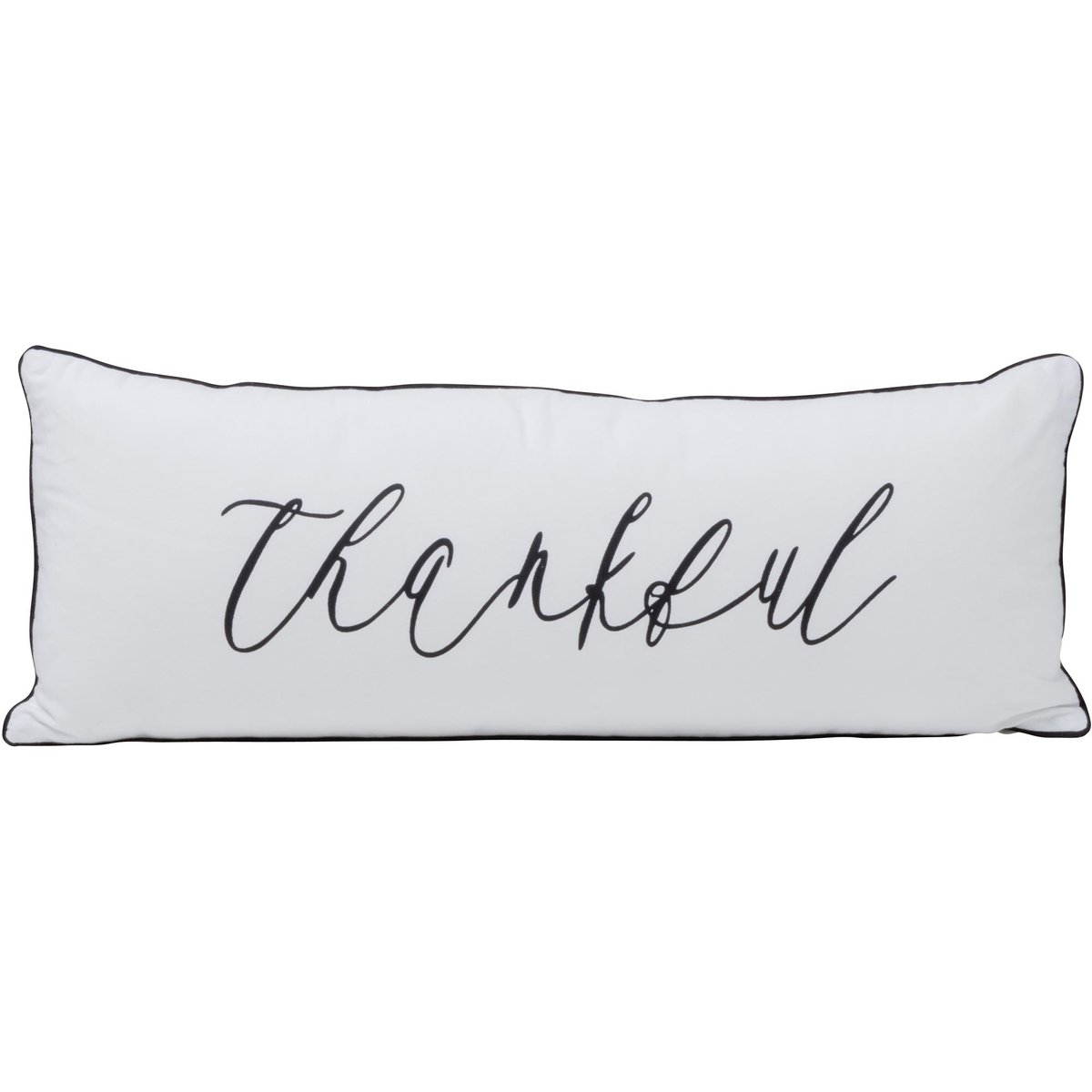 Thankful koristetyyny valkoinen/musta