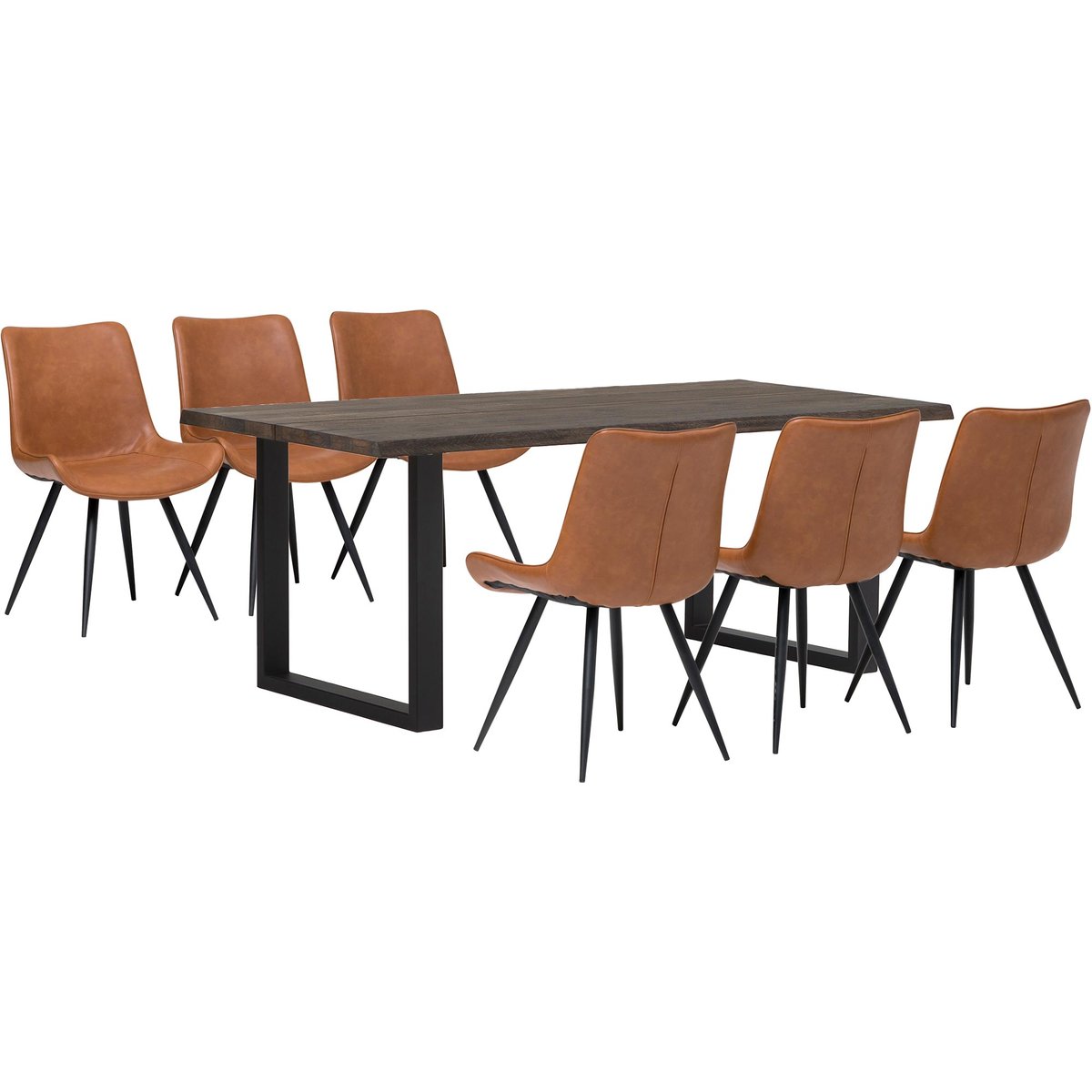 Estelle & Chic ruokailuryhmä 95x190 kuudelle smoked tammi