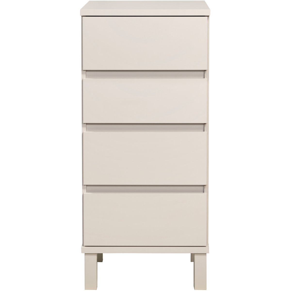 Sata-sarja lipasto nro 5. 47cm/4-ltk greige, kantikas jalka