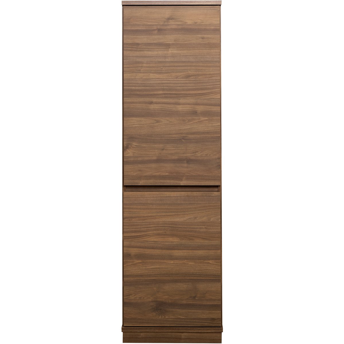 Sata-sarja korkea vitriini nro 110. puuovilla 47cm oikea ruskea, sokkeli